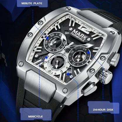 Mark Farewell Luxury Multifunctional Sports Chronograph Watch